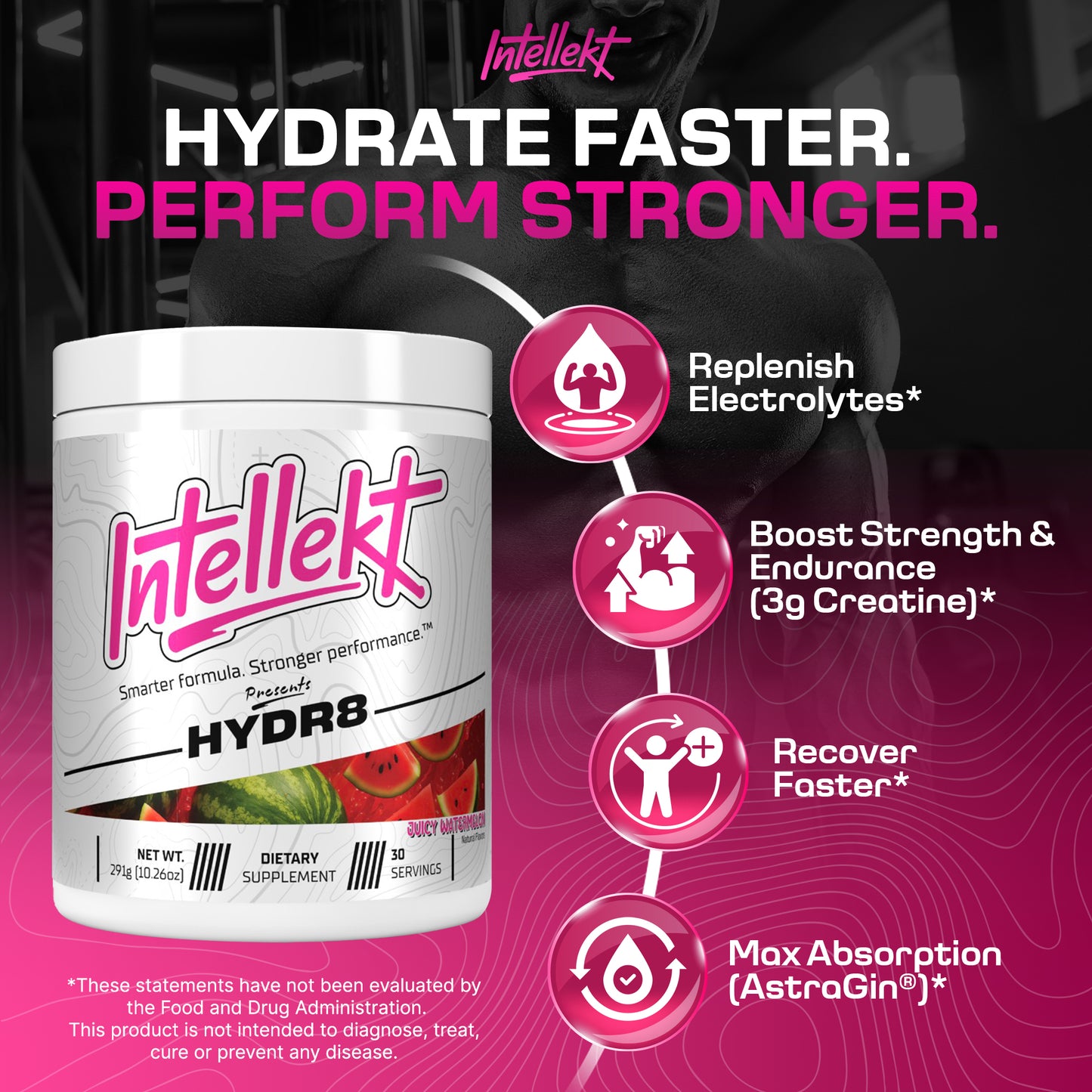 INTELLEKT HYDR8 Electrolytes and Creatine