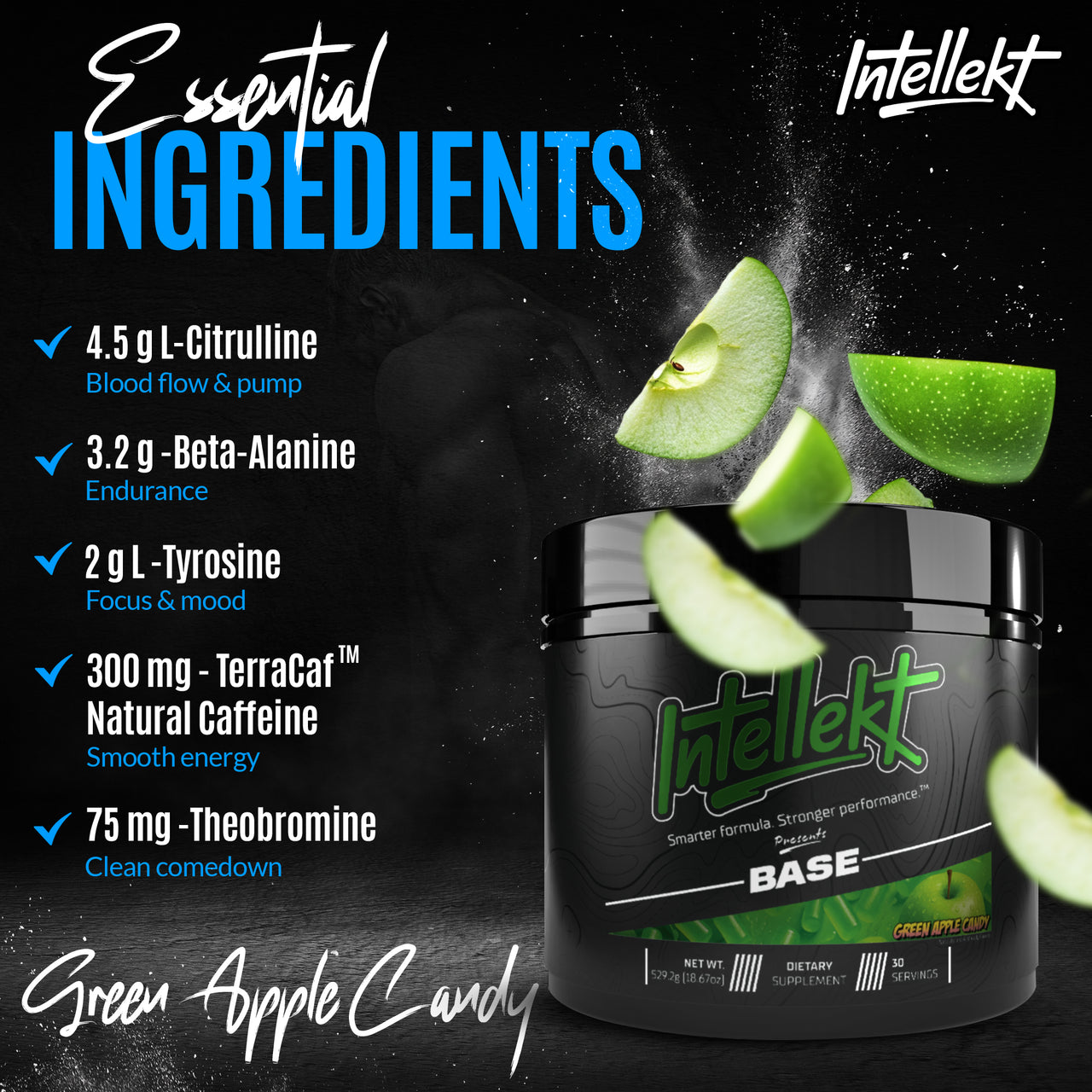 BASE Pre-Workout | Green Apple Candy