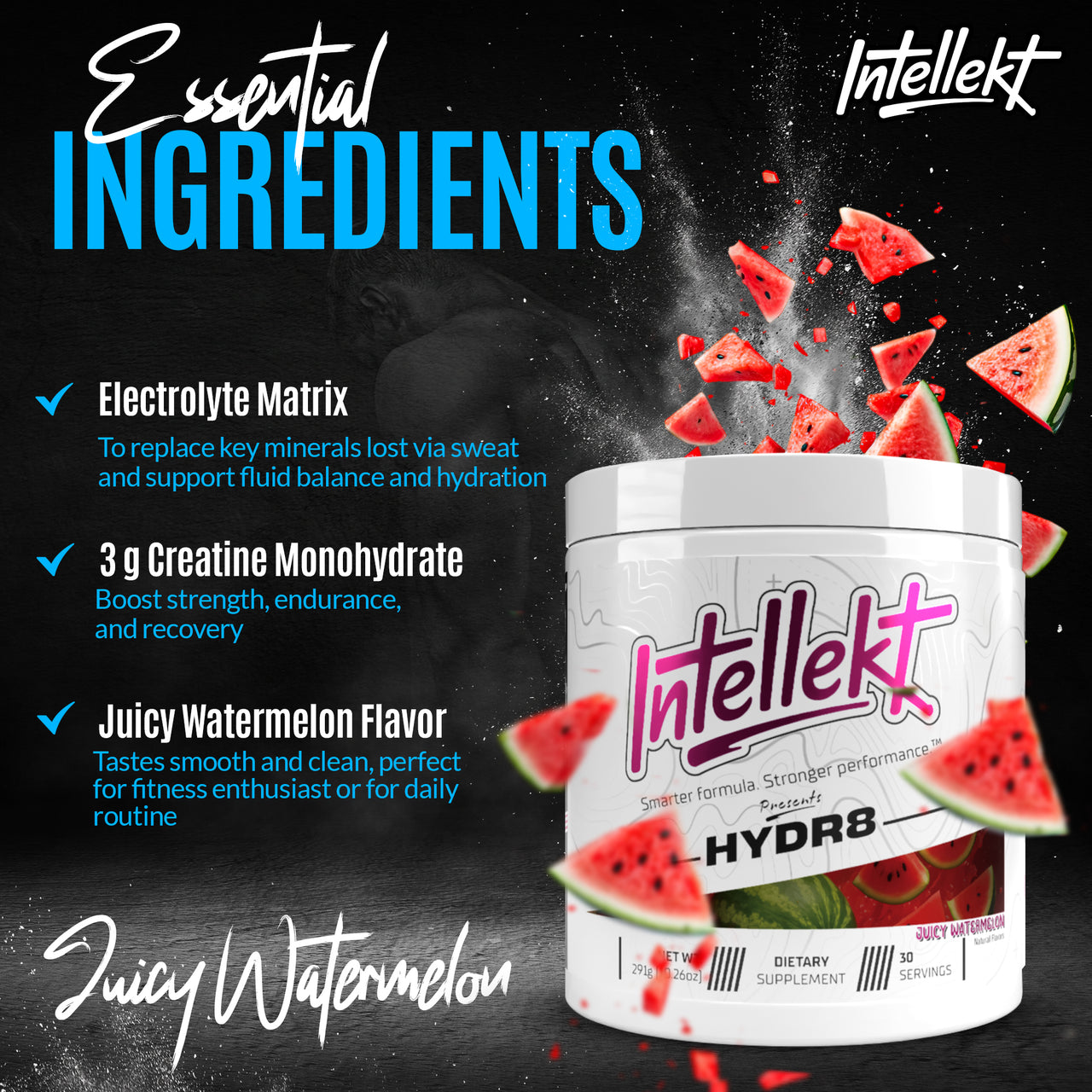 HYDR8 – Electrolytes | Juicy Watermelon
