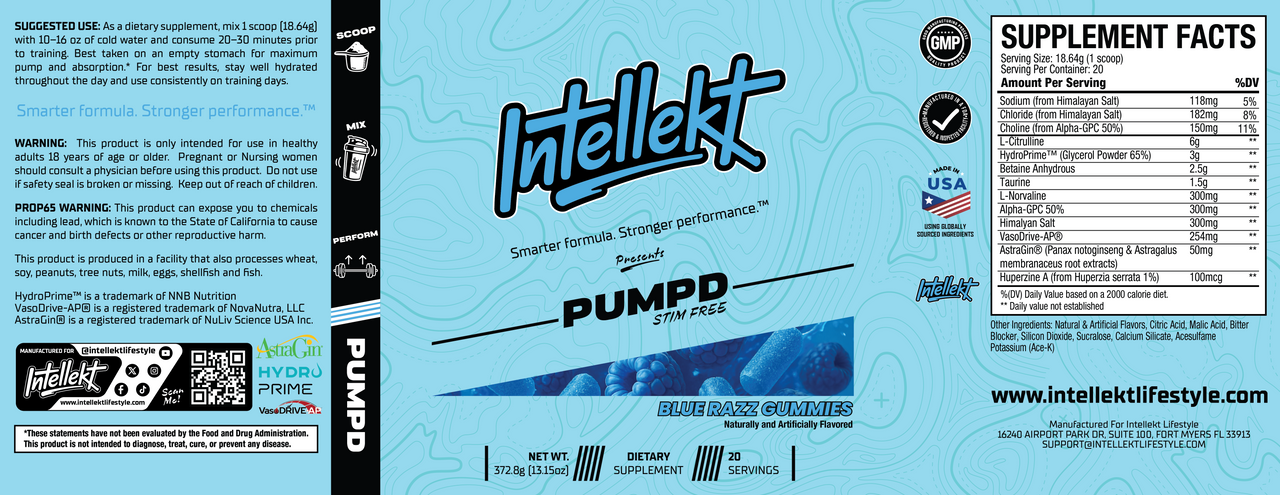 PUMPD – Caffeine-Free Workout Formula | All Flavors