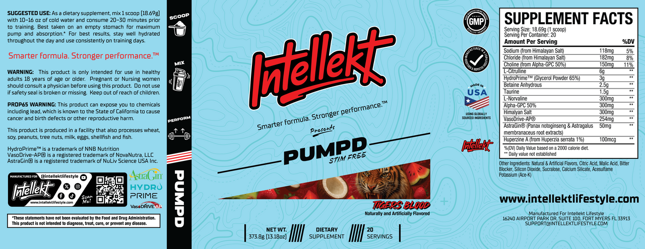 PUMPD – Caffeine-Free Workout Formula | All Flavors