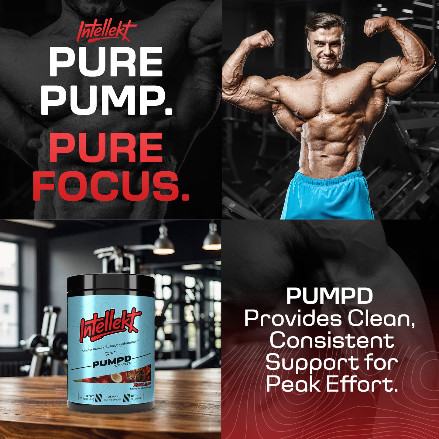 INTELLEKT PUMPD Stim-Free Pre-Workout